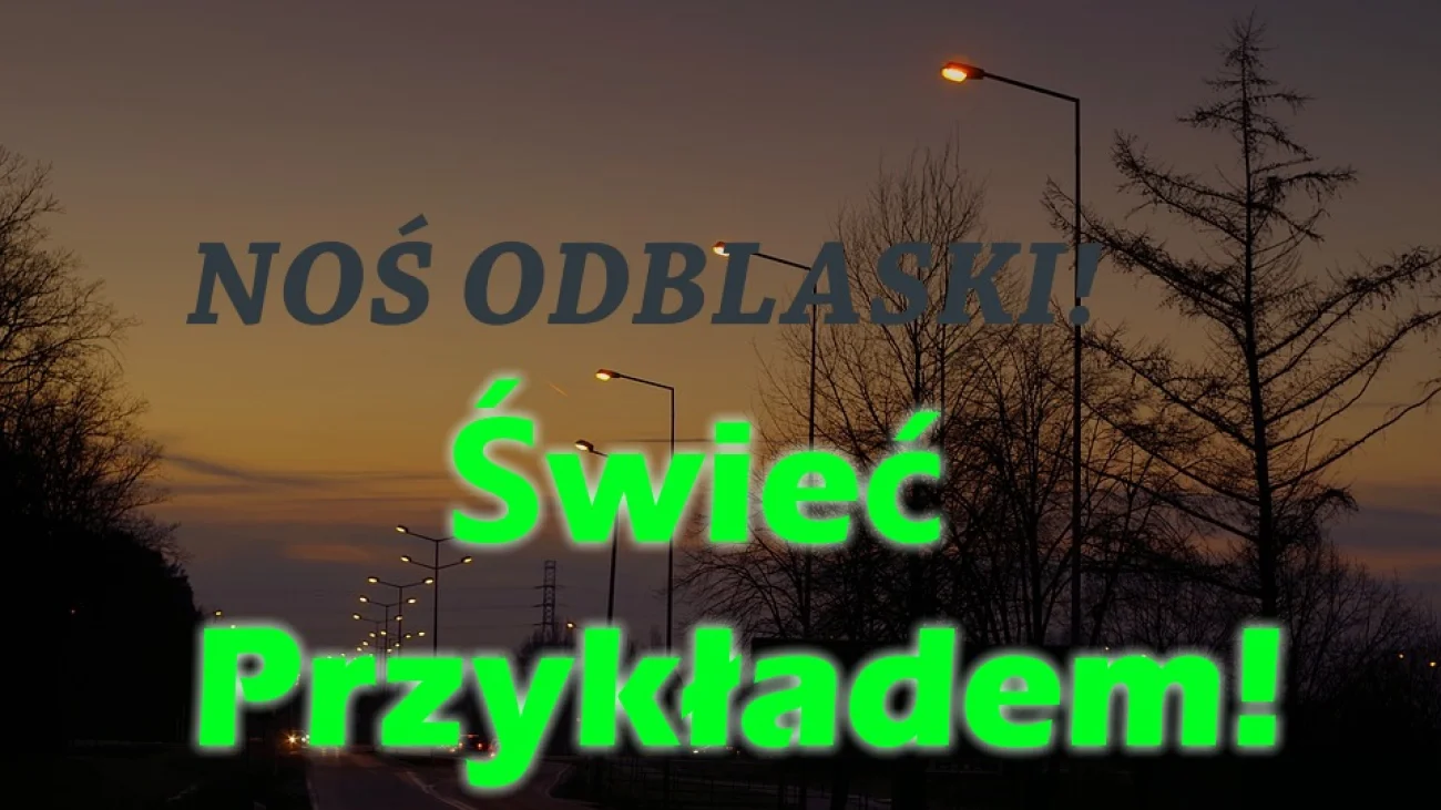 Odblaski ratują życie - apel Pułtuskich Policjantów