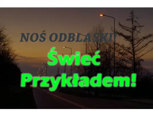 Odblaski ratują życie - apel Pułtuskich Policjantów