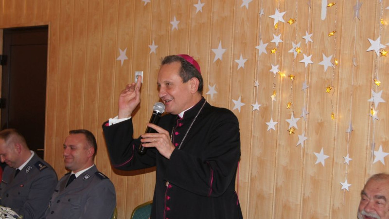 Gmina Pokrzywnica. Spotkanie opłatkowe z biskupem