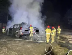Kolejny pożar auto w gminie Wieliszew