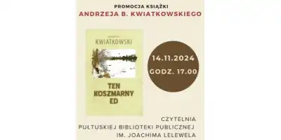 Promocja książki Andrzeja B. Kwiatkowskiego „Ten koszmarny Ed”