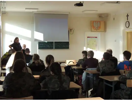 Pouczające spotkanie z policjantami w Ruszkowskim