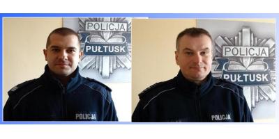 sierż. sztab. Łukasz Grudziński i sierż. sztab. Paweł Załęski - najlepsi w eliminacjach powiatowych do ogólnopolskiego konkursu Dzielnicowy Roku