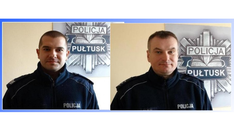 sierż. sztab. Łukasz Grudziński i sierż. sztab. Paweł Załęski - najlepsi w eliminacjach powiatowych do ogólnopolskiego konkursu Dzielnicowy Roku