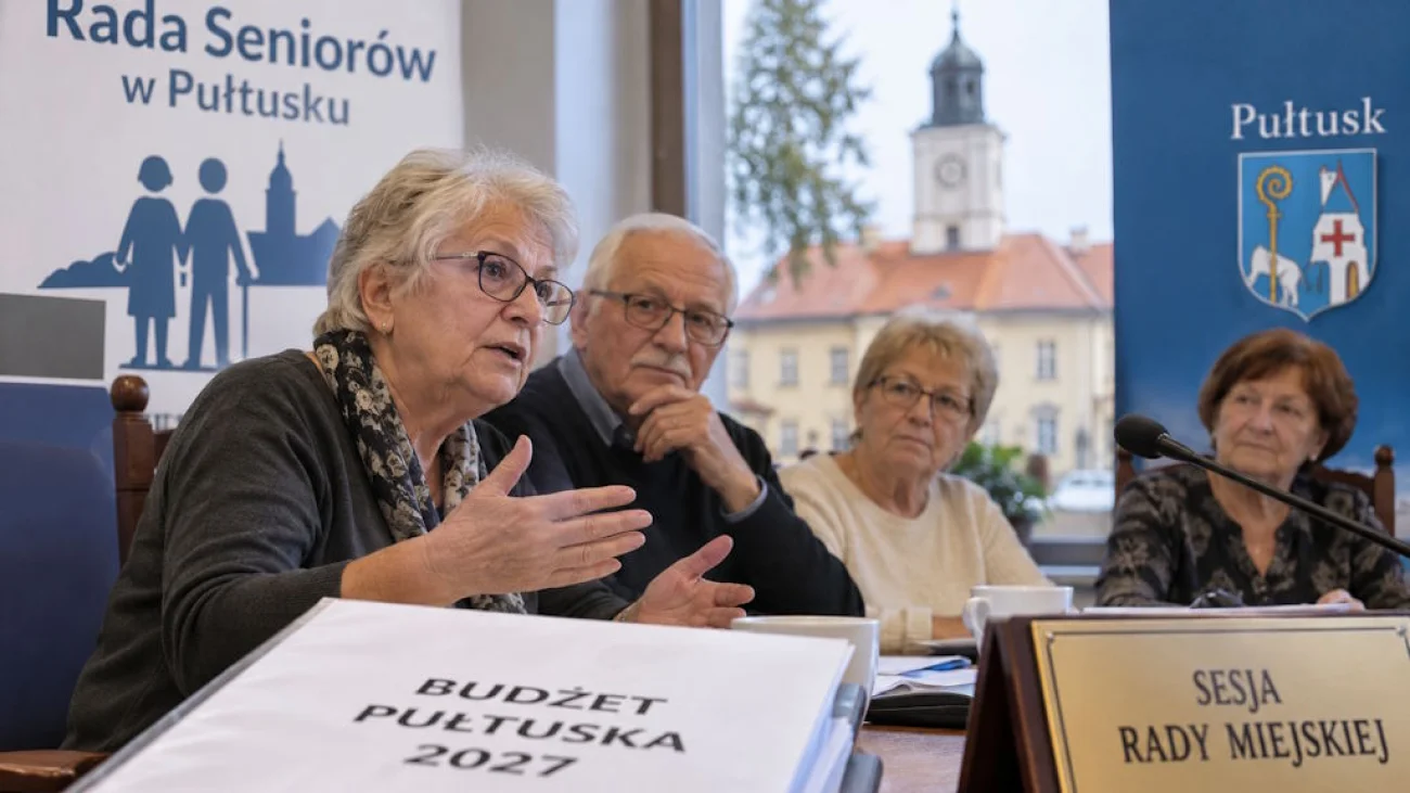 Rada Seniorów chce środków w budżecie Pułtuska na 2027 rok. Wkrótce sesja
