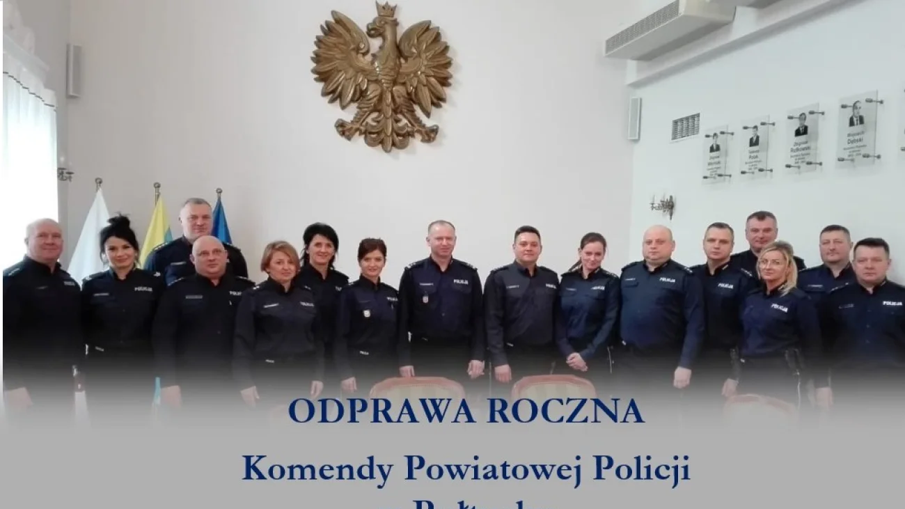 Narada podsumowująca policjantów z pułtuskiej Komendy za rok 2019