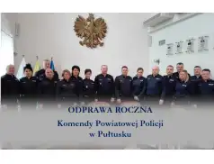 Narada podsumowująca policjantów z pułtuskiej Komendy za rok 2019