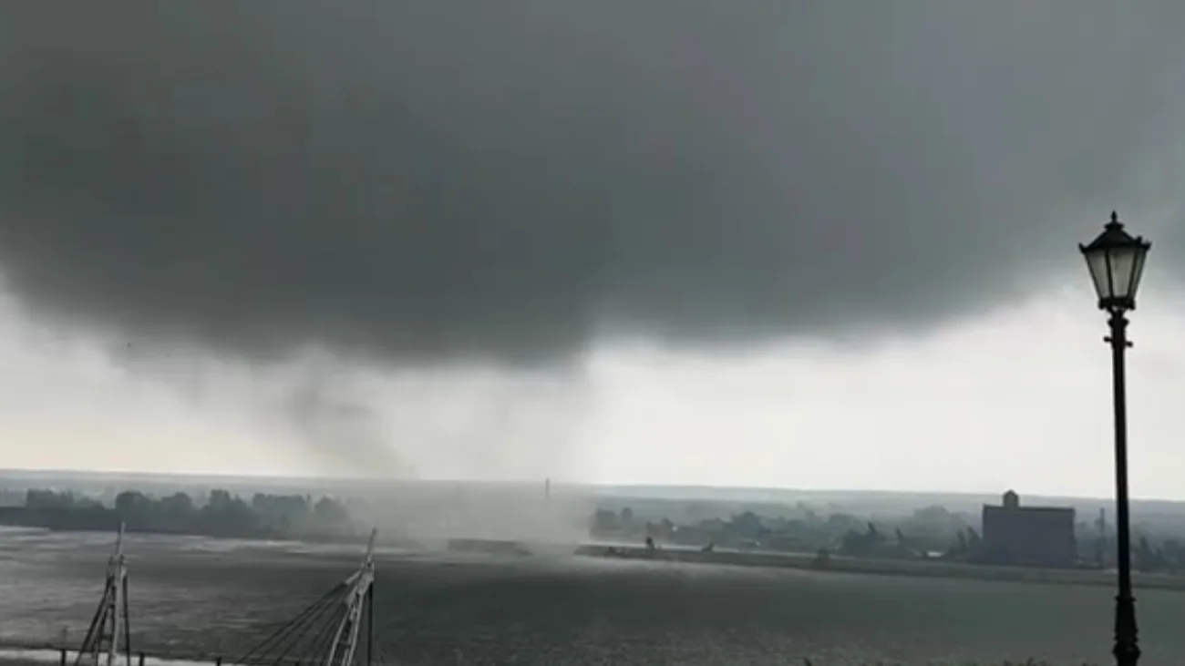 Trąba powietrzna na Mazowszu