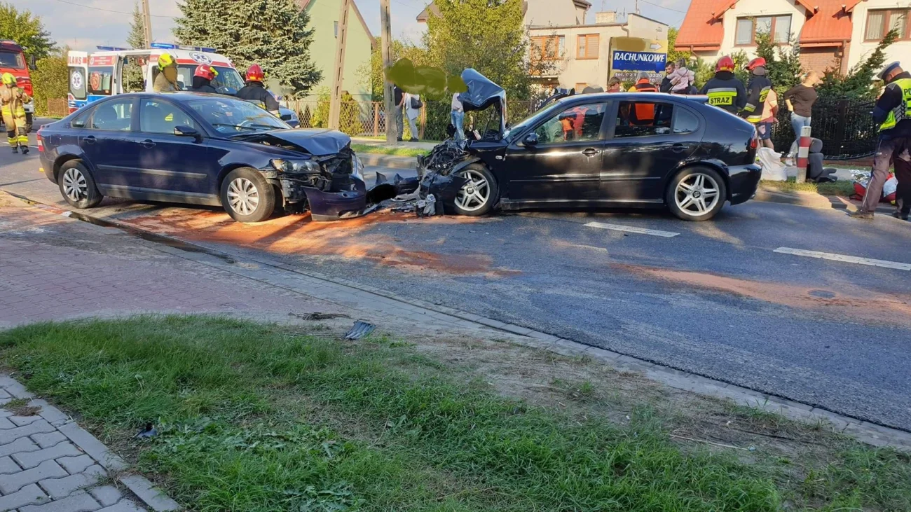 Wypadek na Kościuszki i zablokowana droga. [zdjęcia]
