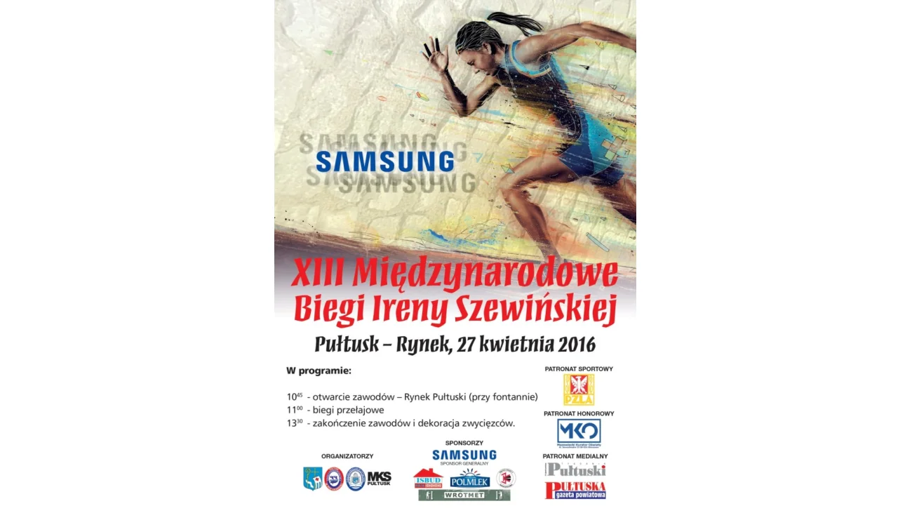 XIII Międzynarodowe biegi Ireny Szewińskiej - Pułtusk 2016