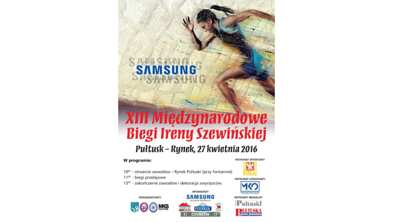 XIII Międzynarodowe biegi Ireny Szewińskiej - Pułtusk 2016