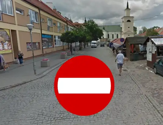Prace i zmiana orgaznizacji ruchu na ul. Rynek w Pułtusku
