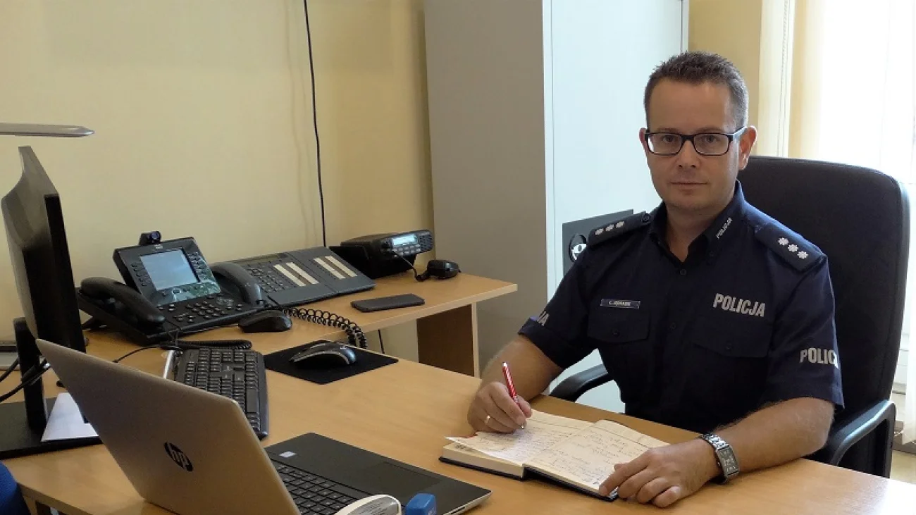 Kom. Łukasz Jędrasik pełniącym obowiązki I Zastępcy Szefa pułtuskich policjantów