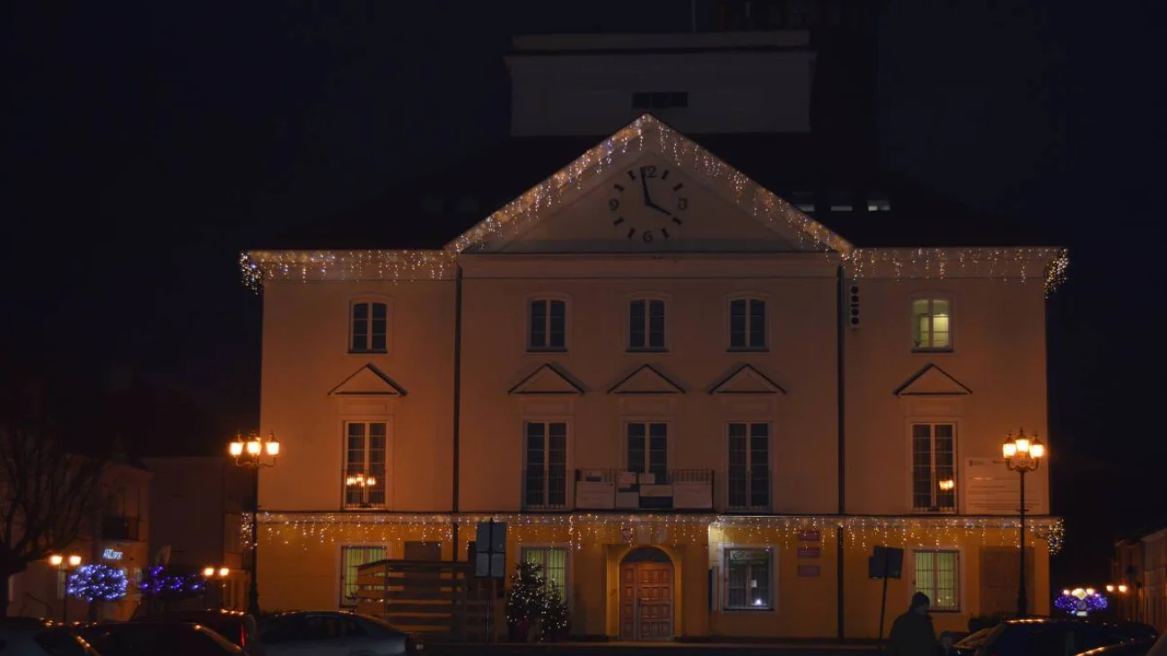 Iluminacja świąteczna. Pułtusk 2017