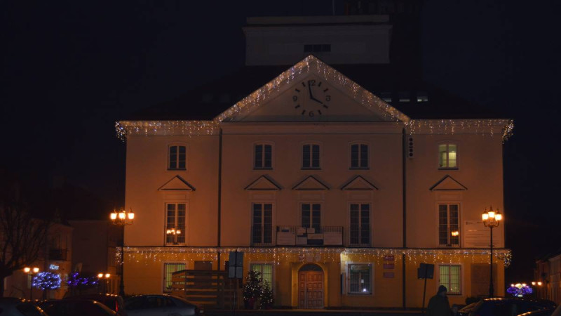Iluminacja świąteczna. Pułtusk 2017