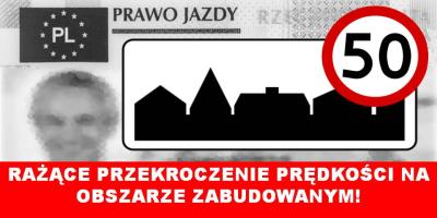 O przeszło 50 km/h za szybko i 3 miesiące bez prawa jazdy!