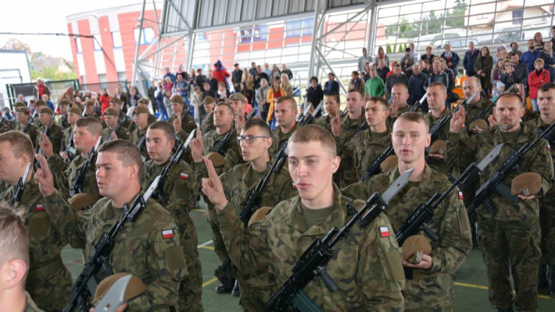 Kolejna przysięga terytorialsów z Mazowsza
