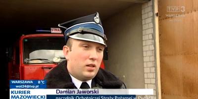 Umowa dotycząca samochodu dla OSP Pułtusk w Kurierze Mazowieckim