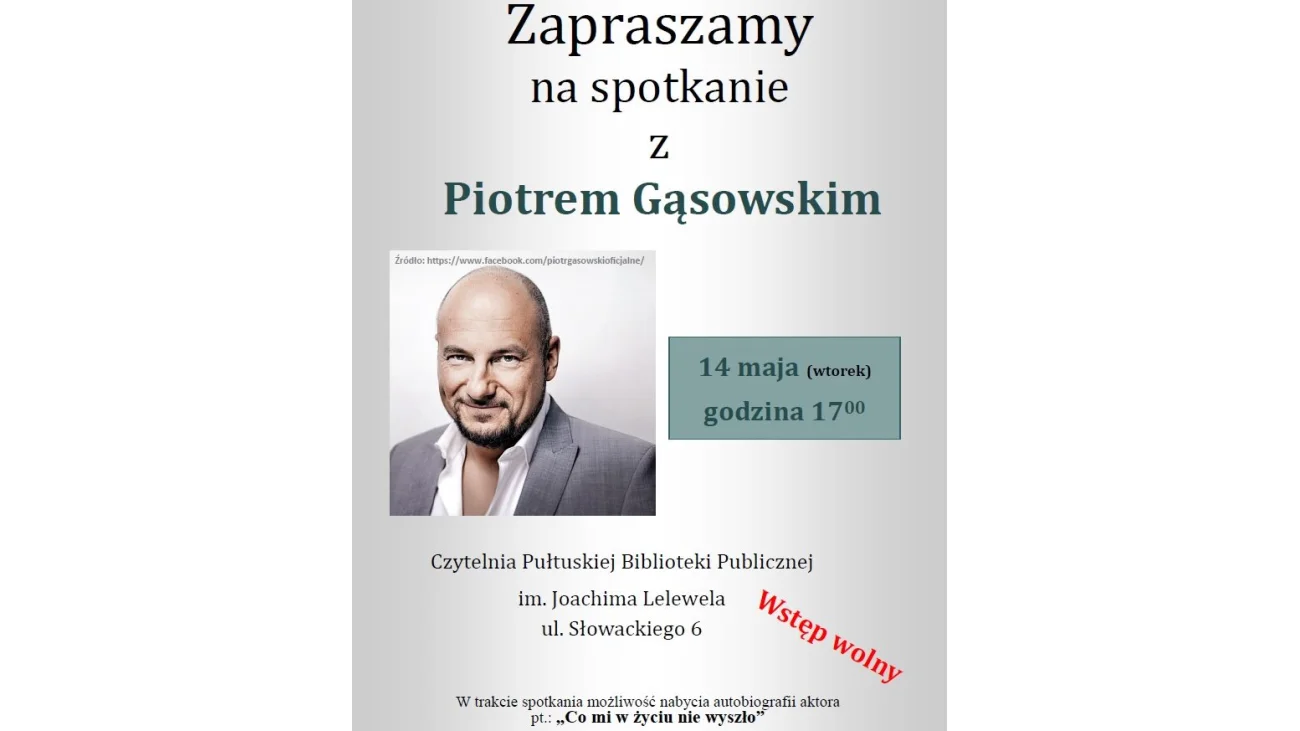 Piotr Gąsowski w Pułtusku! 
