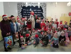 Święty Mikołaj wraz z wójtem odwiedził dzieci z gminy Obryte