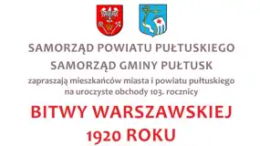 Uroczyste obchody 103. rocznicy Bitwy Warszawskiej 1920 roku w Pułtusku