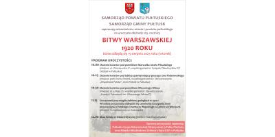 Uroczyste obchody 103. rocznicy Bitwy Warszawskiej 1920 roku w Pułtusku