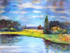 Pejzaże mojego życia - wernisaż prac Wiesława Lewandowskiego w Pułtusku