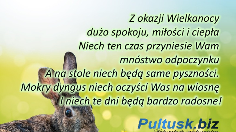 Wielkanoc 2019. Życzenia od Redakcji Pultusk.biz