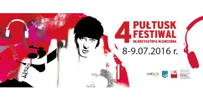 IV Festiwal im. Krzysztofa Klenczona w Pułtusku już 8 lipca 2016r.