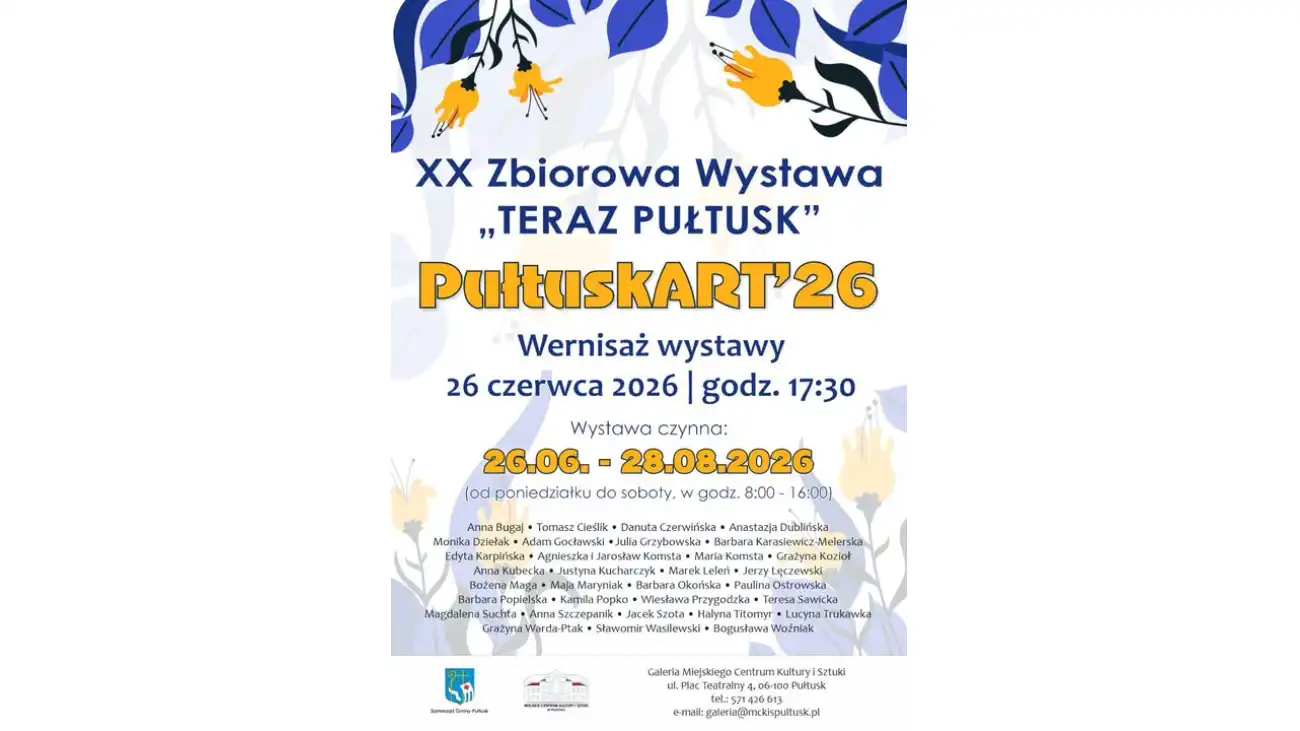Jubileuszowa XX Zbiorowa Wystawa „TERAZ PUŁTUSK” PułtuskART\'26