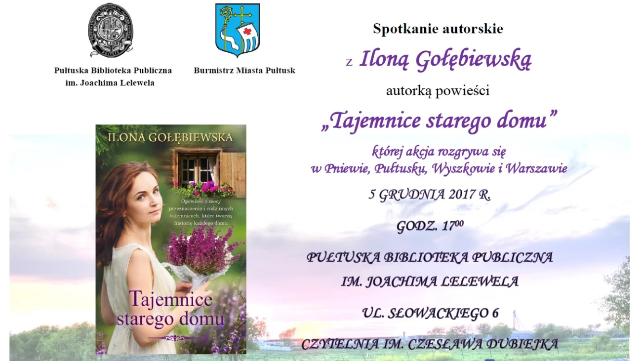 Spotkanie z Iloną Gołębiewską w Pułtuskim Lelewelu
