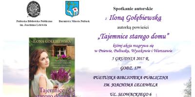Spotkanie z Iloną Gołębiewską w Pułtuskim Lelewelu