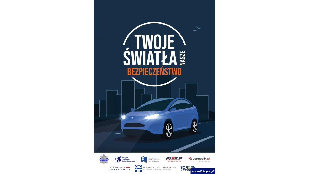 Twoje światła - nasze bezpieczeństwo. Akcja Policji w powiecie pułtuskim