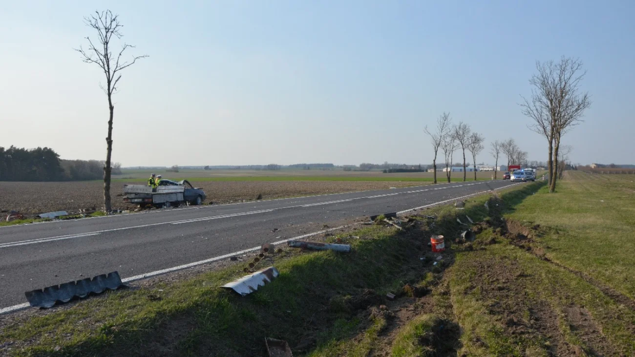 Groźny wypadek na DK 57 [Zdjęcia]