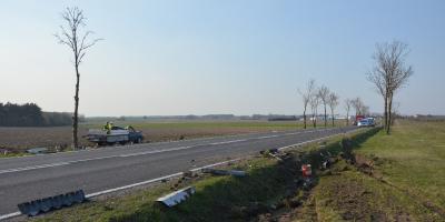 Groźny wypadek na DK 57 [Zdjęcia]