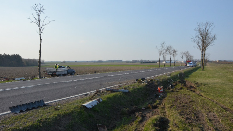 Groźny wypadek na DK 57 [Zdjęcia]