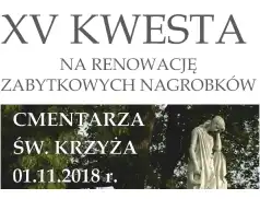 Kwesta na renowację zabytkowych nagrobków cmentarza świętokrzyskiego w Pułtusku 2018