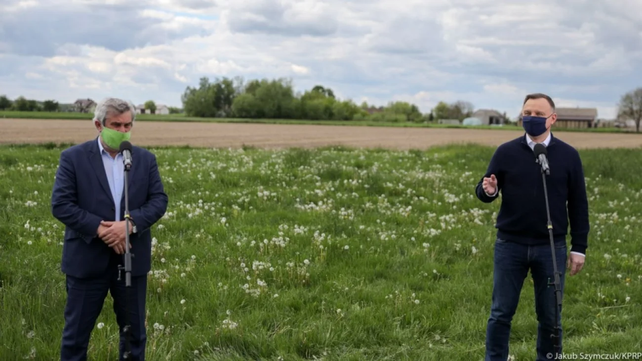 Prezydent RP Andrzej Duda odwiedził wieś Kamionna w powiecie pułtuskim
