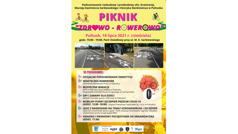 Piknik w Pułtusku ZDROWO – ROWEROWO