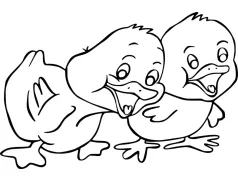 Kolorowanki Wielkanocne - Kurczaki