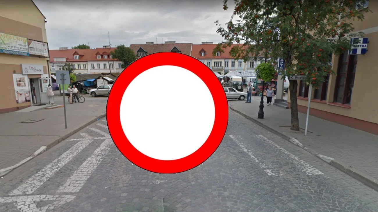 Od poniedziałku 17.06. nie dojedziesz na pułtuski Rynek ulicą Świętojańską! [Mapka]