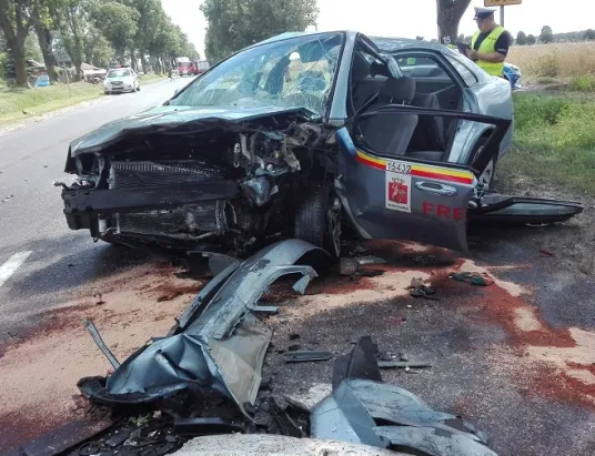 Groźny wypadek na DK 61 w miejscowości Gzowo