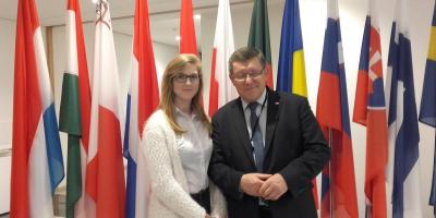 Ewelina Gołębiowska z Ruszkowskiego w Brukseli