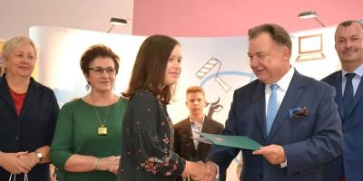 Spotkanie Marszałka Struzika ze stypendystami z naszego regionu w Ciechanowie