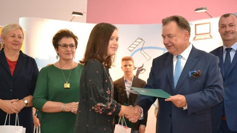 Spotkanie Marszałka Struzika ze stypendystami z naszego regionu w Ciechanowie