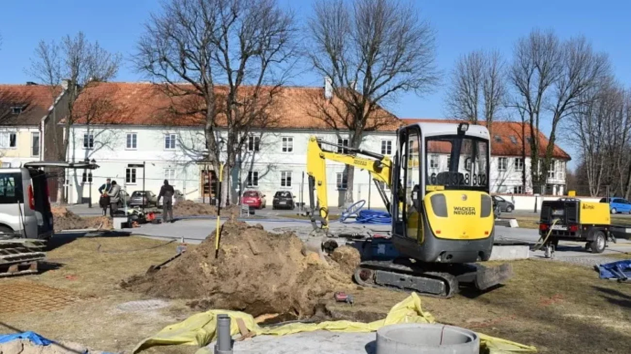 Powstaje multimedialna fontanna w Pułtusku. Prace nabierają rozpędu.