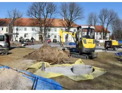 Powstaje multimedialna fontanna w Pułtusku. Prace nabierają rozpędu.