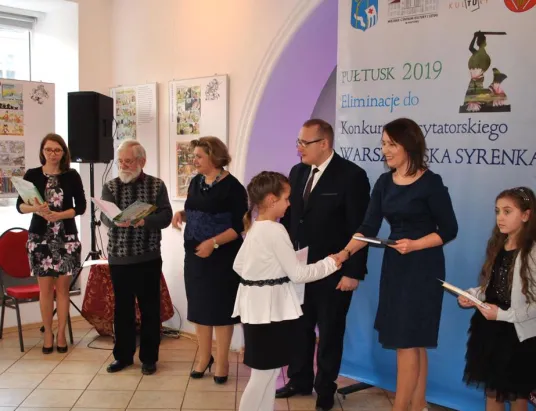 Warszawska Syrenka w Pułtusku. Eliminacje Powiatowe Konkursu Recytatorskiego.