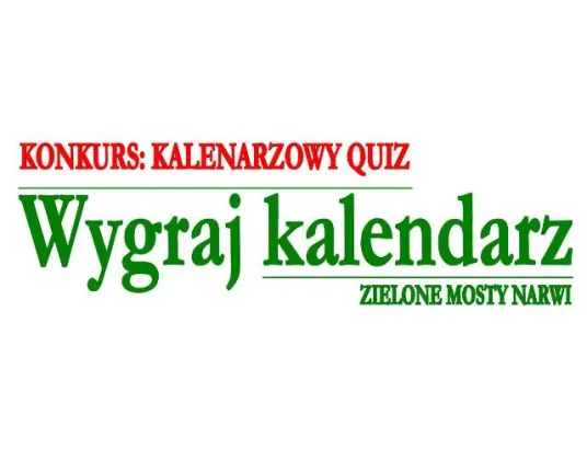 Konkurs: Wygraj kalendarz na 2018r