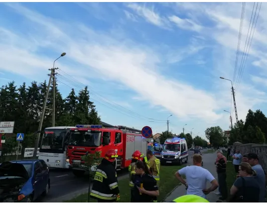 Wypadek na ul.Kościuszki w Pułtusku
